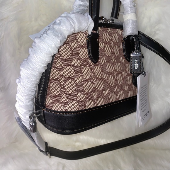 Coach Revel Bag 24 In Signature Textile Jacquard New - Picture 3 of 16